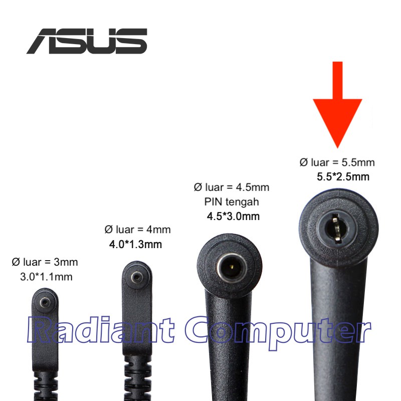 Adaptor Charger Asus Vivobook Pro N580VD N580VN N750