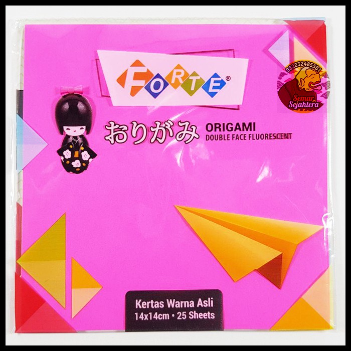 Jual Set Kertas Lipat Origami Forte X Isi Lembar Shopee Indonesia