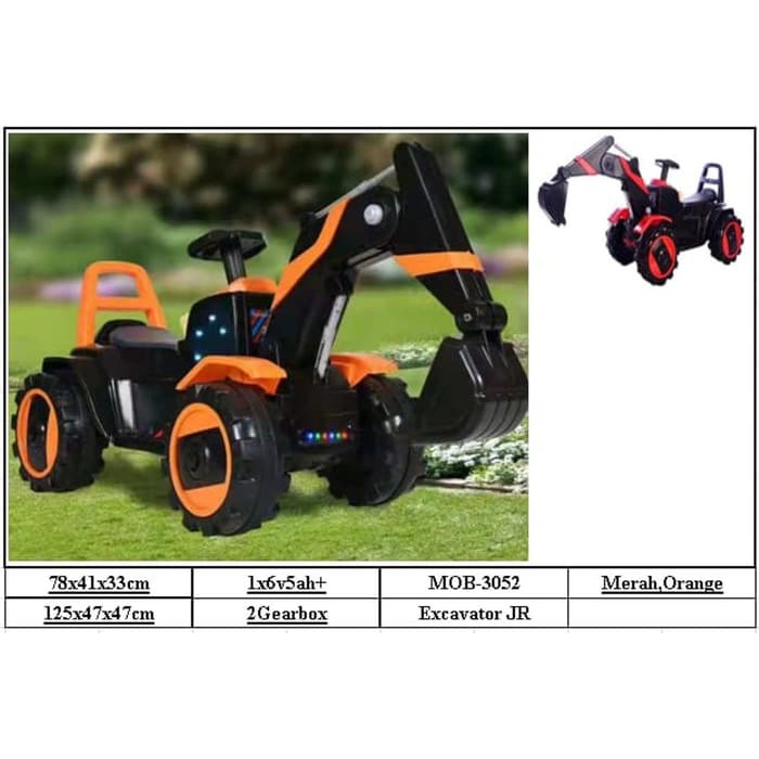  Mainan  Anak  Mobil  Aki Excavator JR MOB 3052 Shopee Indonesia