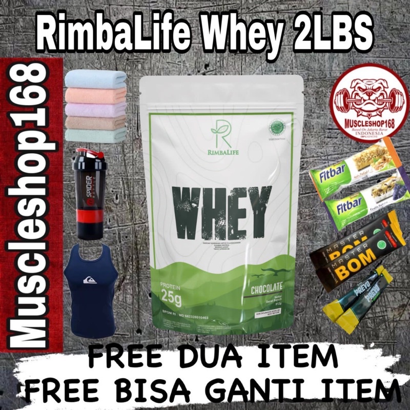 Rimbalife Rimbawhey 2 lbs Rimba Whey 2lbs Whey Protein BPOM Halal Mirip M1 Musclefirst Bxn Evolene Puro