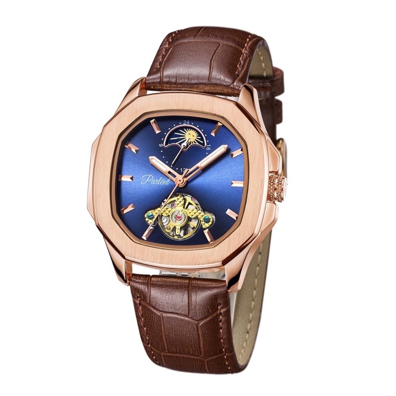 Jam Tangan Pria Parlent Force Brown Gold