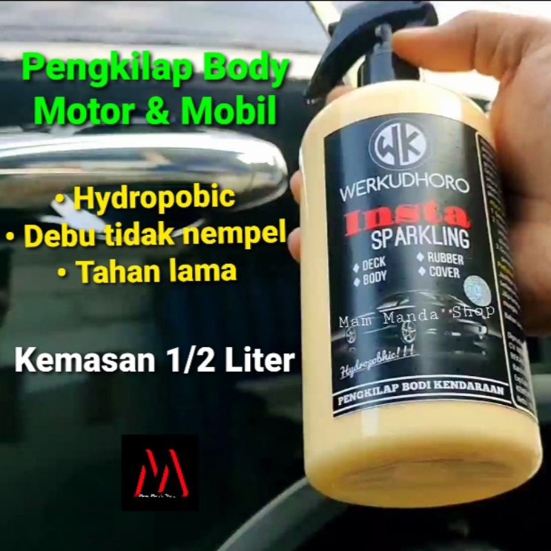 Pengkilap Mobil 500ml &amp;Pengkilap Ban 100ml / Poles Mobil Motor Putih Htam Silver Merah Metalic doff gloss/ Exterior Mobil / Semirban / Coating / Aksesoris Mobil