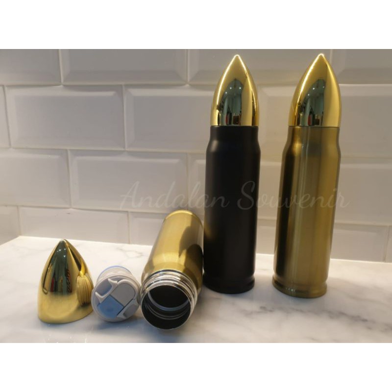Thumbler Peluru / Botol Peluru Stainless