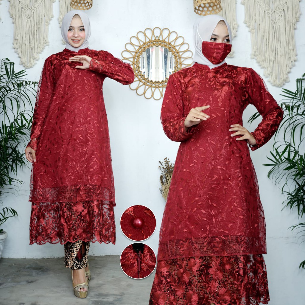 Long Tunik / Kebaya Tunik Tingkat / Kebaya Tunik / Kebaya Pesta / Kebaya Modern / Kebaya Kondangan