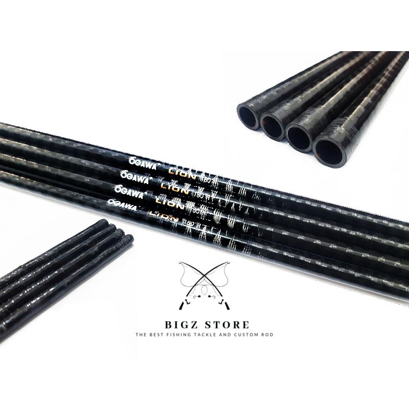 BLANK CARBON OGAWA LION H MH M PANJANG 180 CM HARD FULL X WRAP BAHAN CUSTOM JORAN GALATAMA KAKU