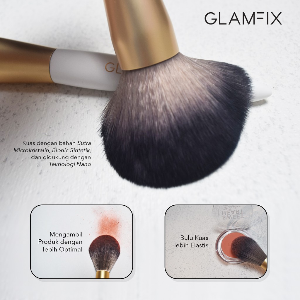 Glamfix Delicate Powder/Blush Brush