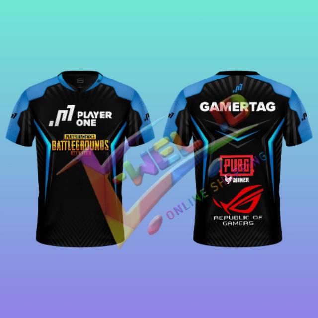 Jersey baju gaming custom pubg