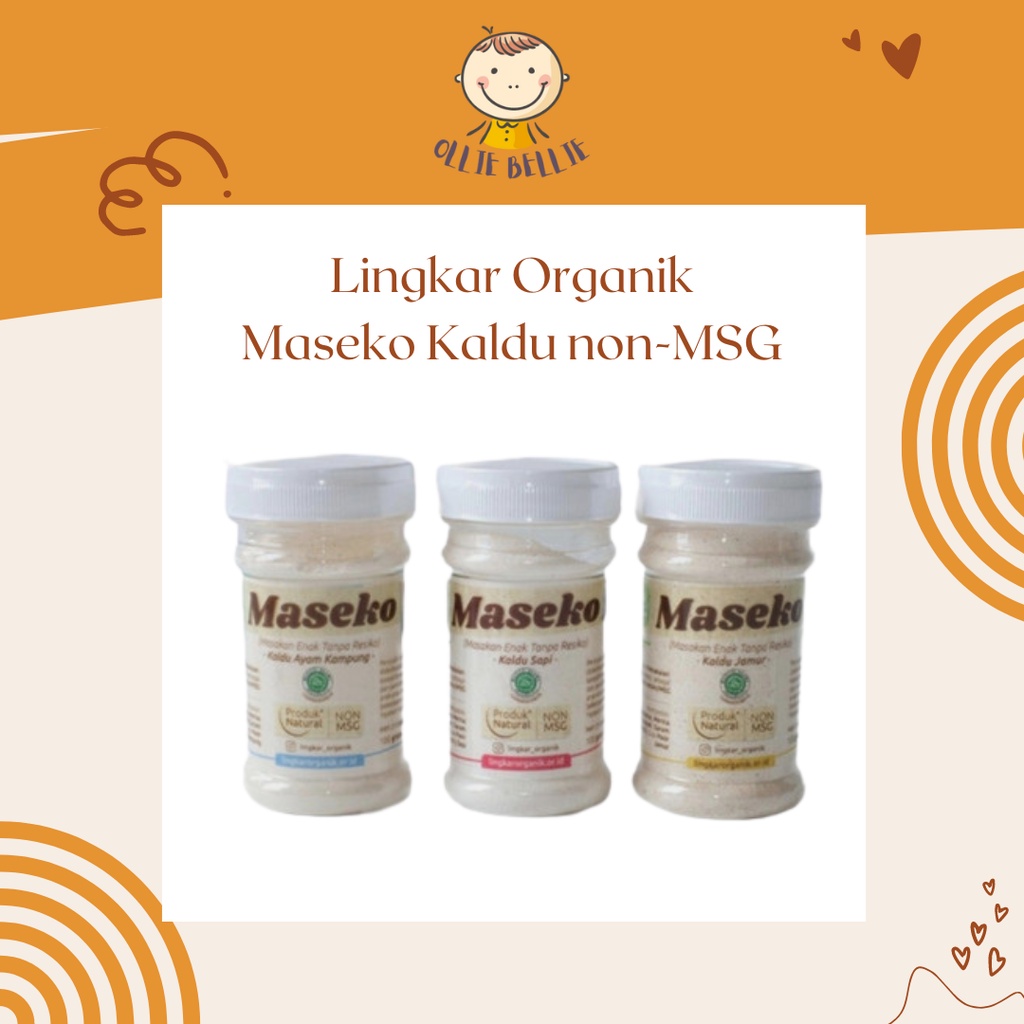 

Maseko Kaldu Lingkar organik kaldu ayam kampung sapi jamur non msg kaldu MPASI organik Botol 100gr