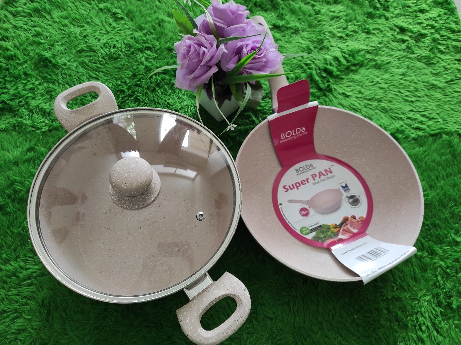 Boldë Granite Wajan / Super Pan Wok 26 Cm - Beige