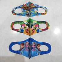 Masker Kain SCUBA Karakter Anak Anti Debu Bakteri Virus/Masker Motor