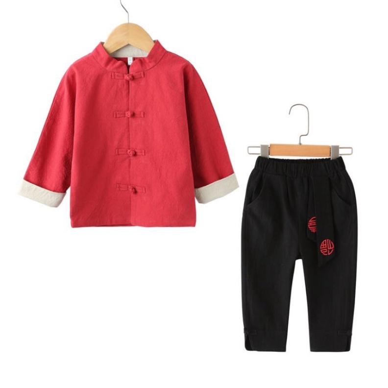 Baju Imlek Anak Laki-Laki Red LKB-27000E / Setelan Baju Imlek Anak Laki-Laki
