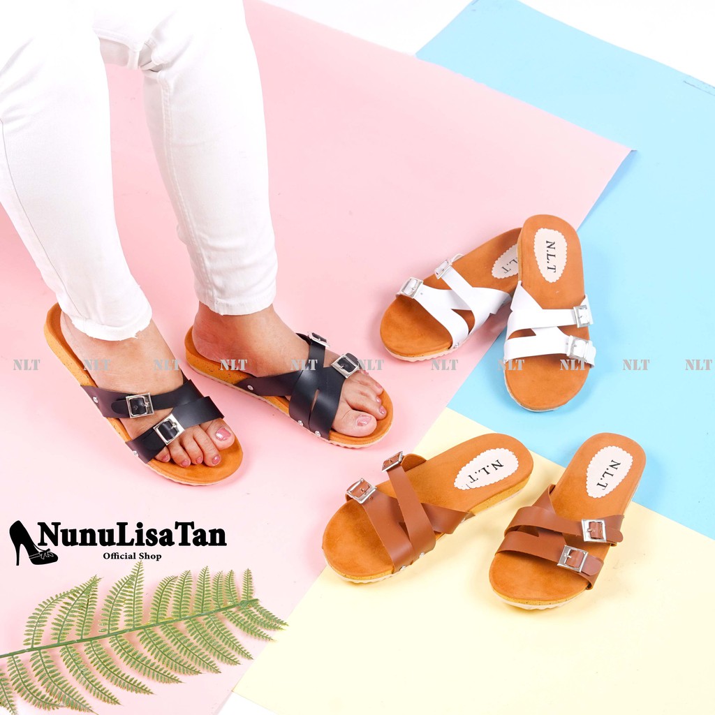 NunuLisaTan SONIA - Sendal Murah Sandal Premium Korea BIRKIN 3 WARNA