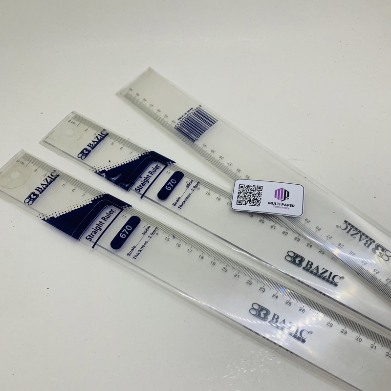 

Mistar Penggaris Plastik Tebal 2.9mm Panjang 50Cm