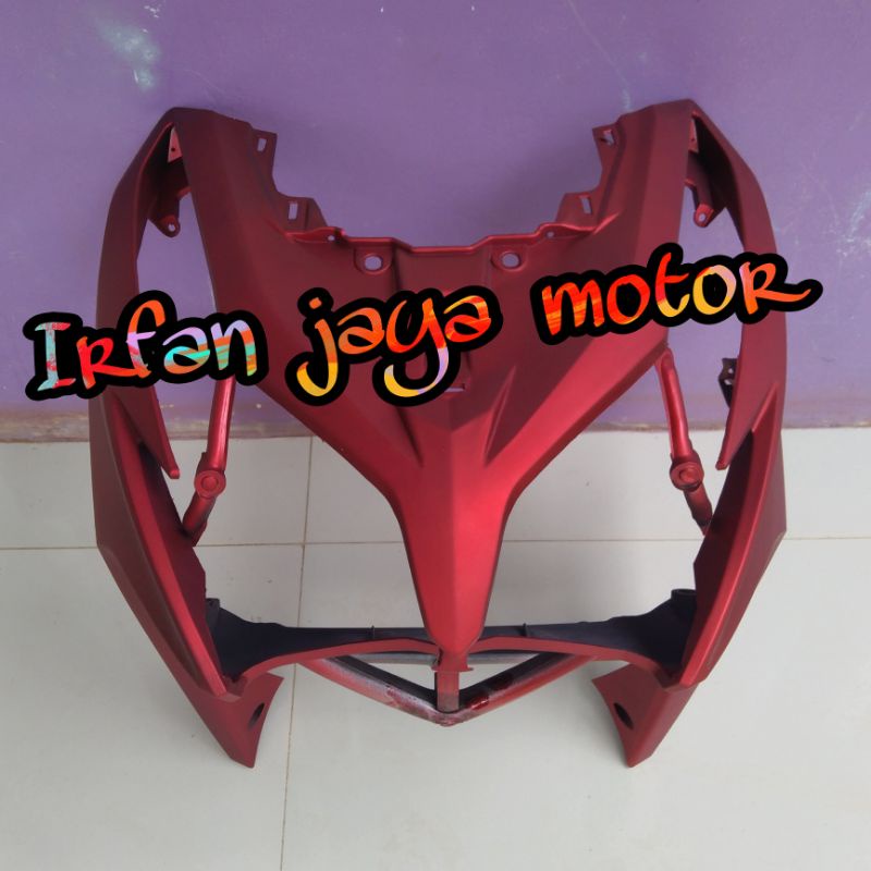 Tameng panel body depan Honda Vario 125 OLD merah doff