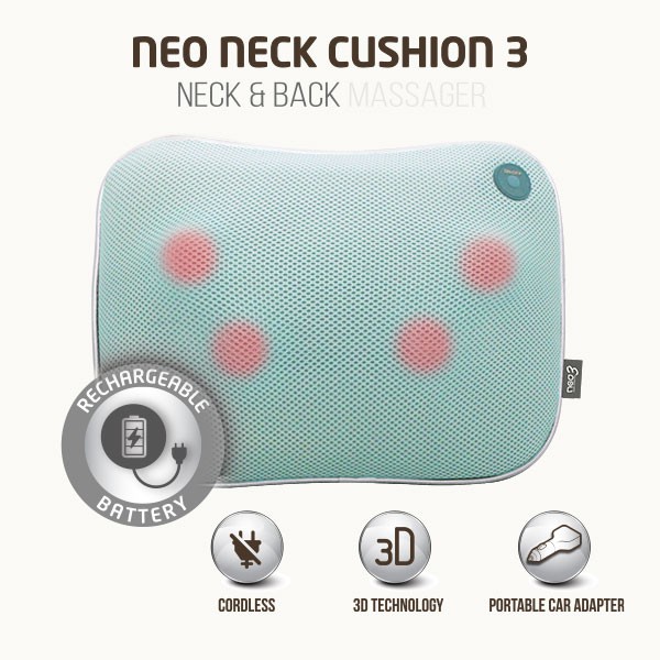 ADVANCE - Neo Neck Cushion 3 (HS8886) Massage Pillow - Bantal Pijat Leher dan Pundak Alat Pemijat Mesin Pijit Pijet Getar Elektrik