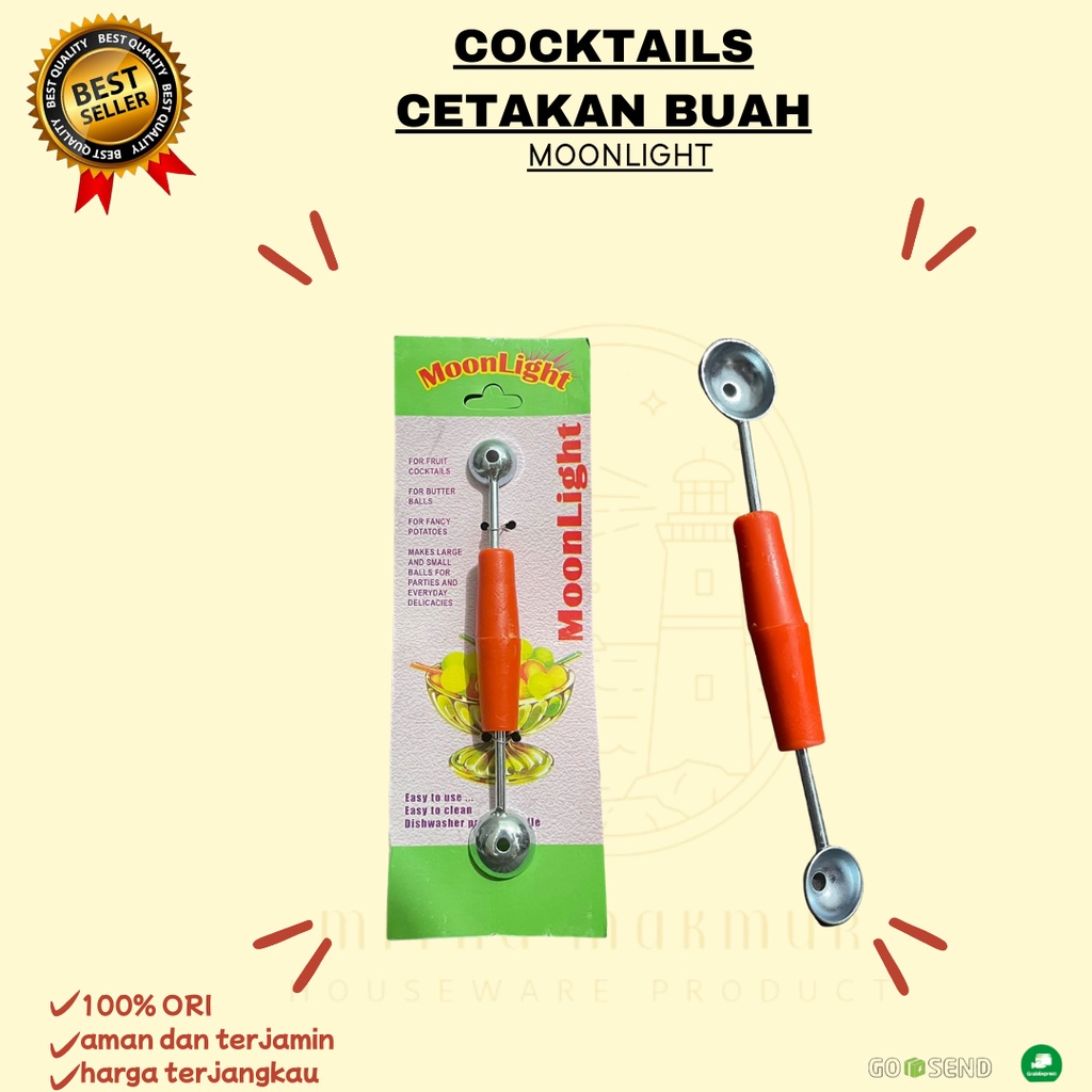 NEW!! COCKTAILS FRUIT / CETAKAN BUAH / SENDOK CETAK BUAH