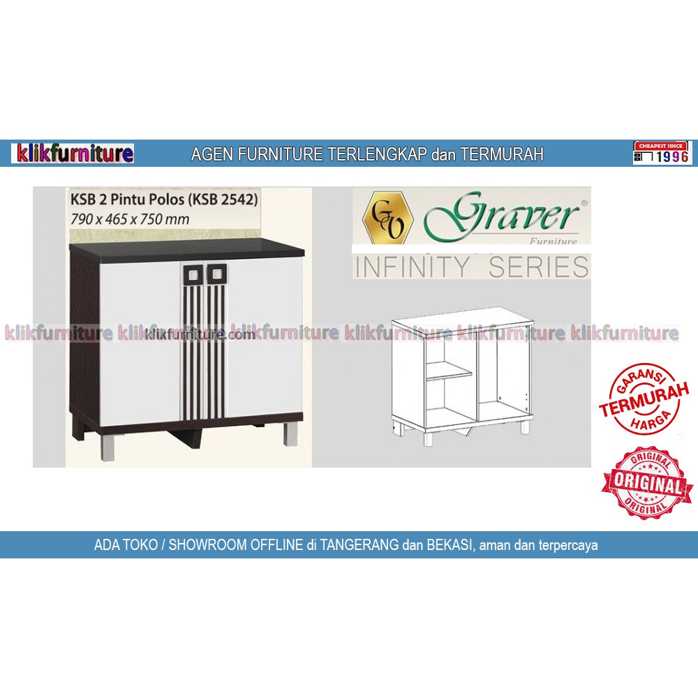KSB 2542 Graver Kitchen Set Bawah 2 Pintu Infinity