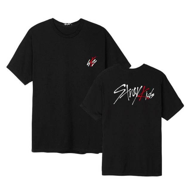 KAOS STRAYKIDS DEPAN BELAKANG KPOP KOREA BOYBAND - KAOS DEWASA KPOP STRAYKIDS KATUN COMBED 30S