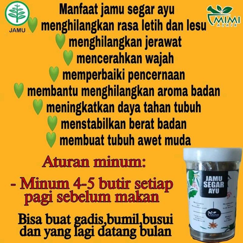 

Jamu segar ayu mimi herbal