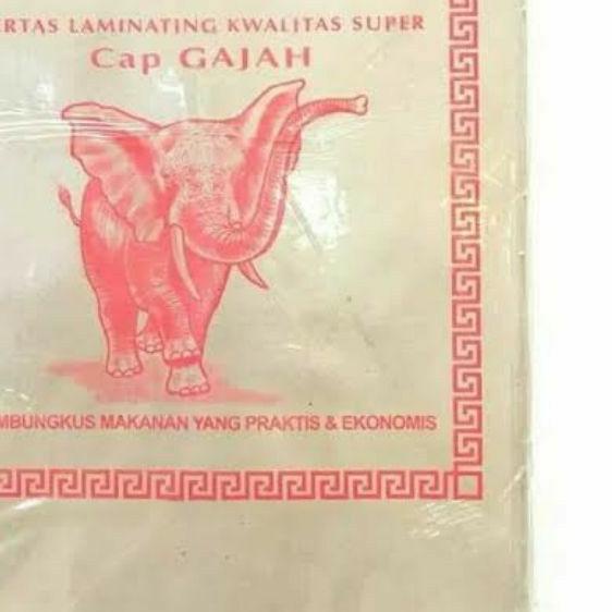 

✈ Kertas nasi cap Gajah Merah | Kertas Nasi Cokelat Besar | Kertas Minyak Isi 250 lembar ♠