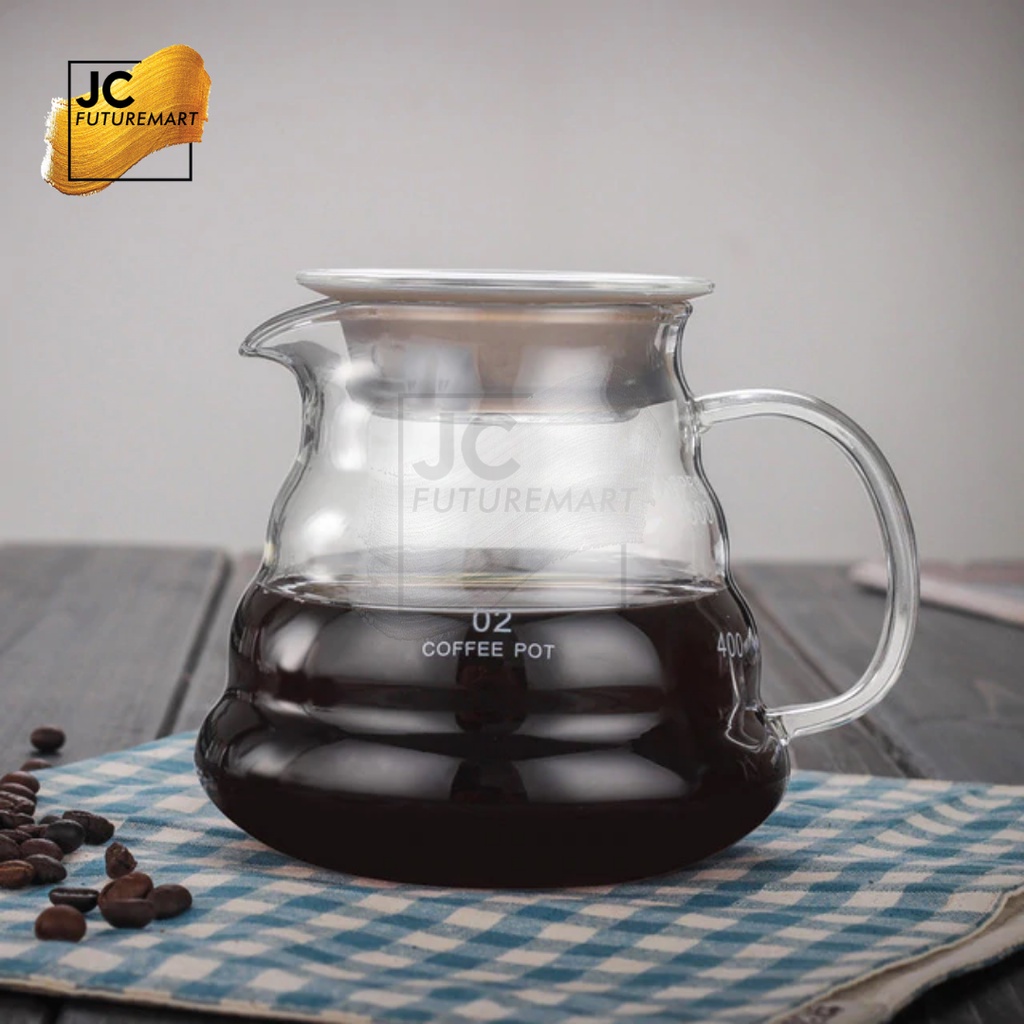 V60 COFFEE SERVER 02 600ml | GLASS SERVER KOPI POUR OVER