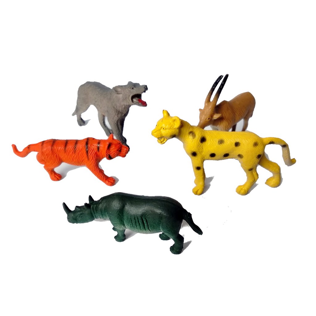 Set Miniatur Hewan Wild Animal Kecil isi 12 pcs