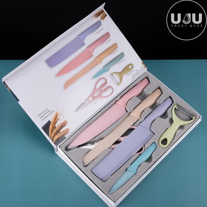 

PROMO PISAU SET 6 IN 1 / KITCHEN KNIFE SET UNIK MURAH MURAH