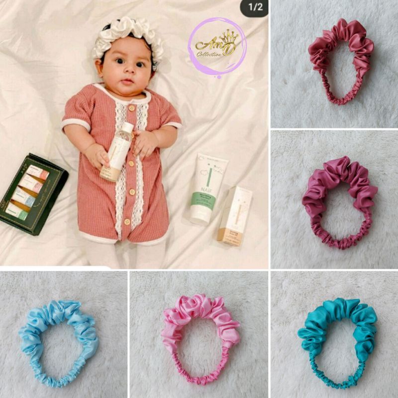 bandana scrunchie baby /bandana baby 0-3tahun /bandana scrunchie/ bandana anak viral