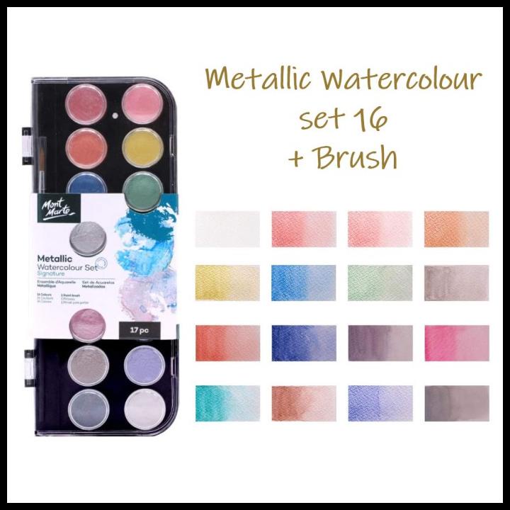 

Mont Marte Metallic Watercolor Set 17 / Cat Air Metalik