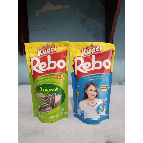 

Kuaci Rebo Original dan Milk 150gr