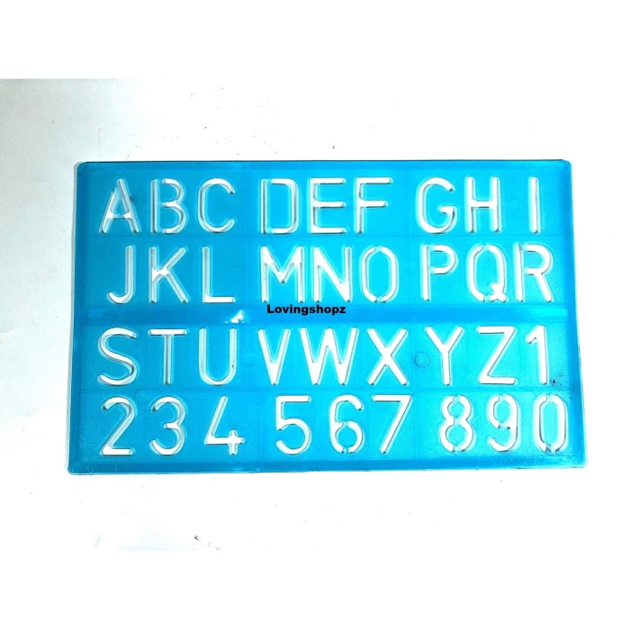 

Update Penggaris Huruf / Abjad 24,5 X 15 Cm Gilaa!!!