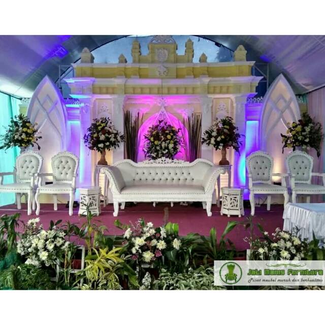 Kursi pelaminan, untuk dekorasi pengantin, kayu jati