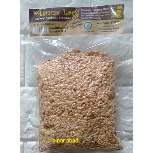 

Kacang tanah sangrai cincang 250gr