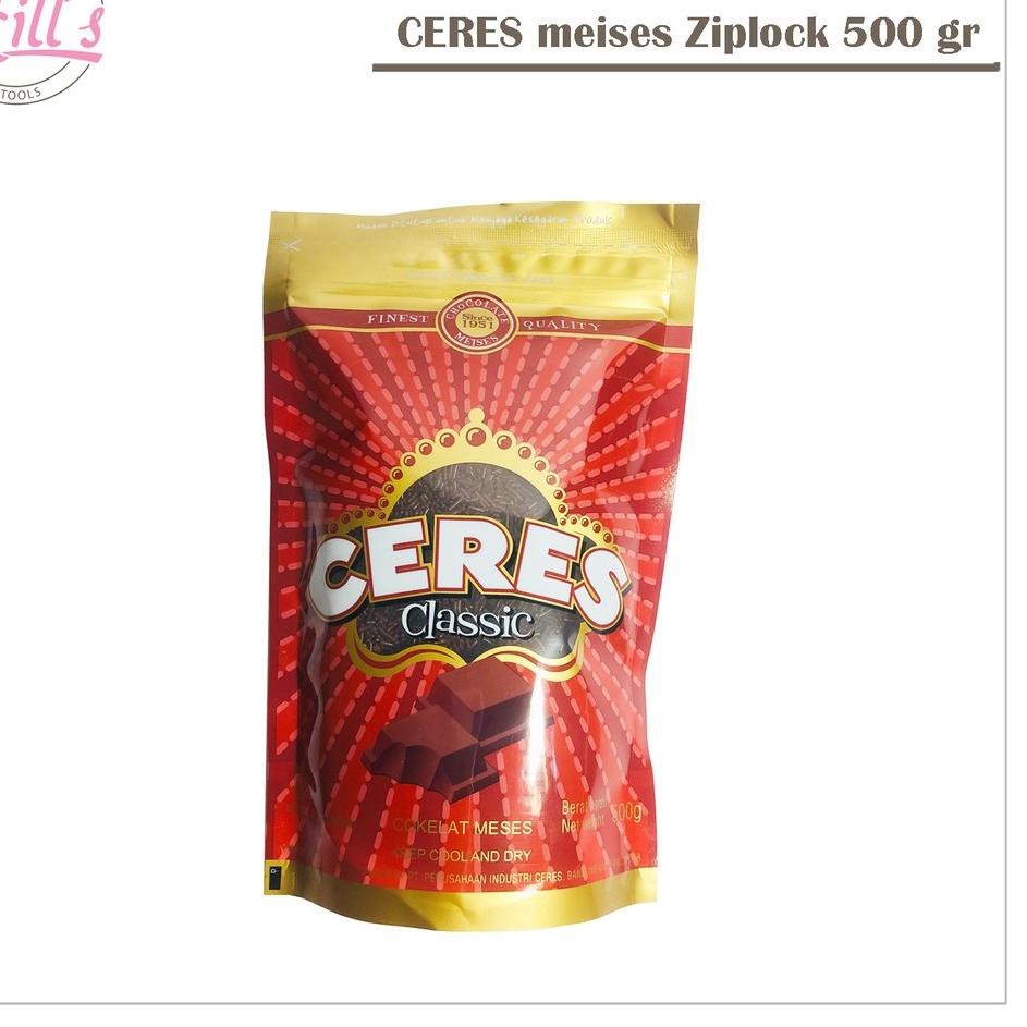 

B0D✦ Meises CERES 500 gr Ziplock / Meses / Coklat Butir Terlaku