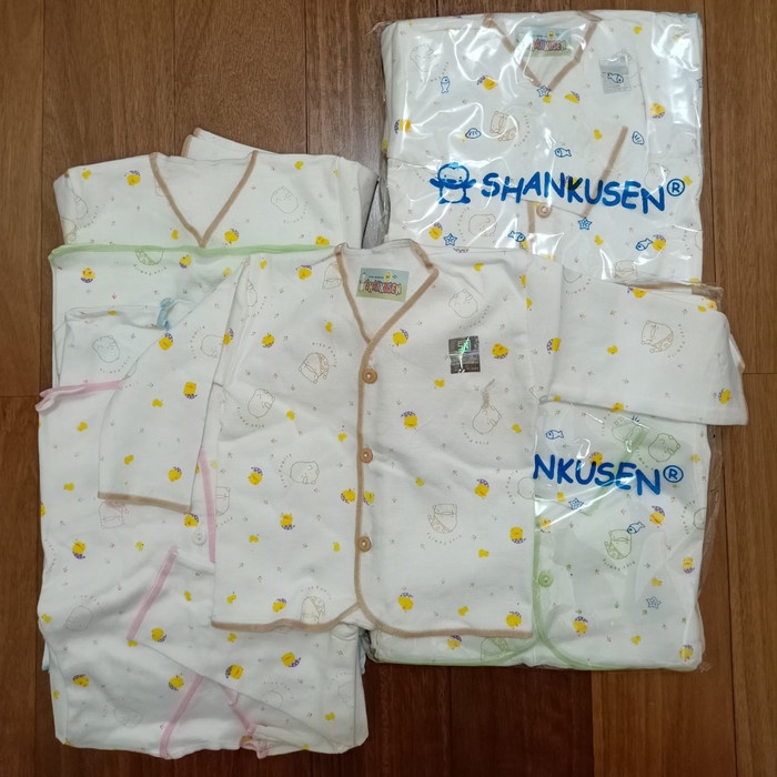 Baju Bayi Newborn Shankusen new born Lengan Panjang 12pcs / 1 lusin