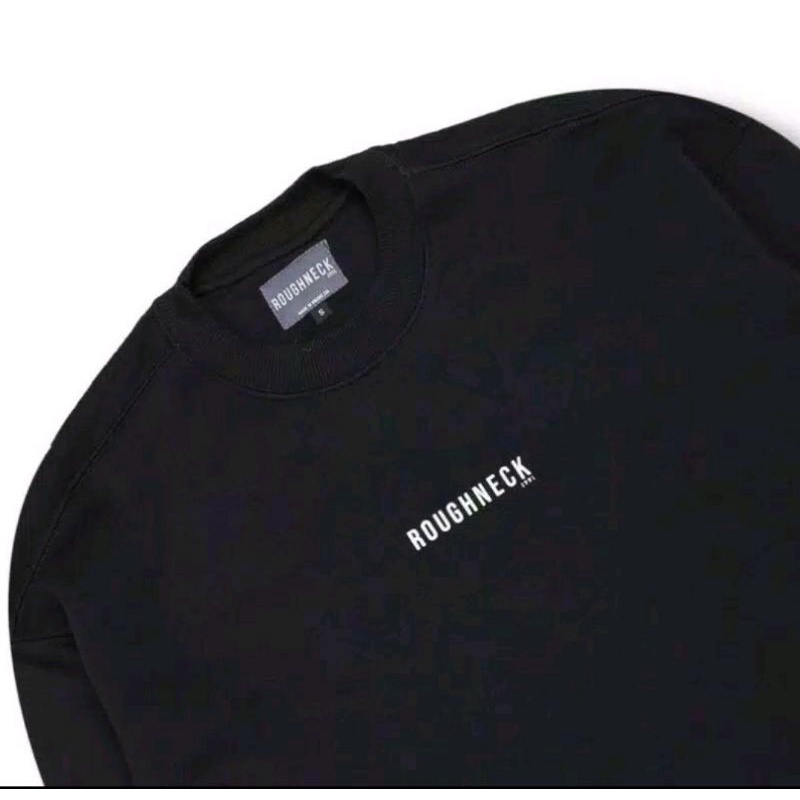 SWEATER CREWNECK ROUGHNECKN 1991 BLACK SIG SMALL