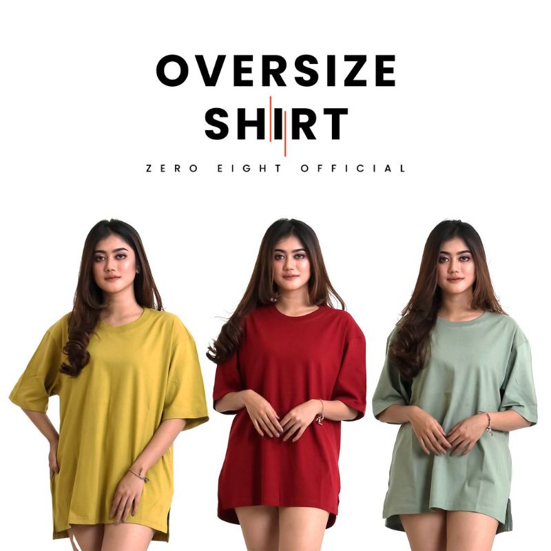 KAOS OVERSIZE WANITA PREMIUM QUALITY TRENDY COMBED ORI