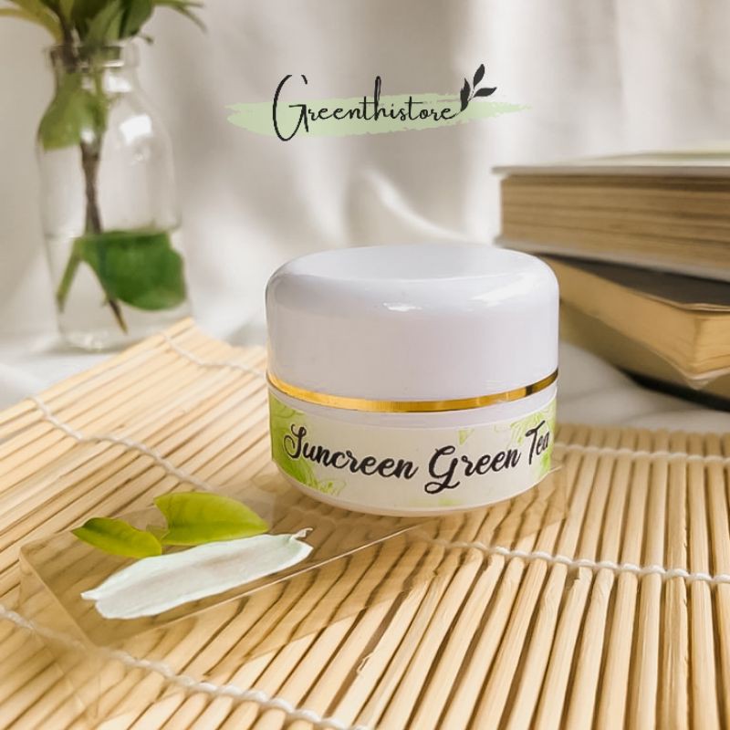 Sunblock greentea/Spf30/pelembab wajah/sunblock wajah