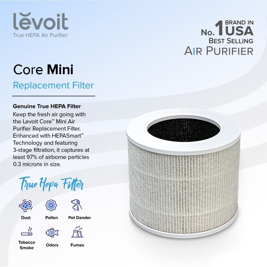 Levoit Air Purifier Replacement Filter Core Mini HEPA Pembersih Udara