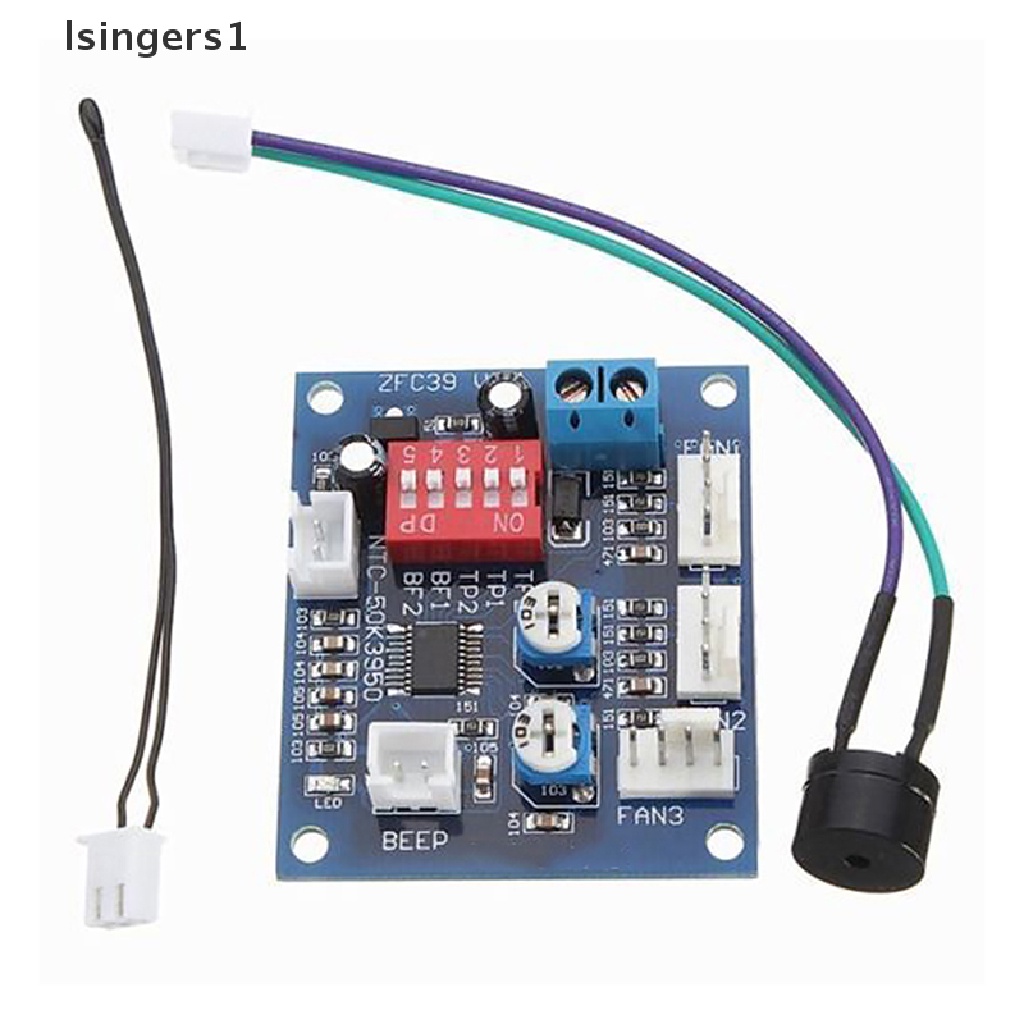 (lsingers1) Papan PWM PC Pengontrol Kecepatan Kipas CPU Otomatis DC 12V