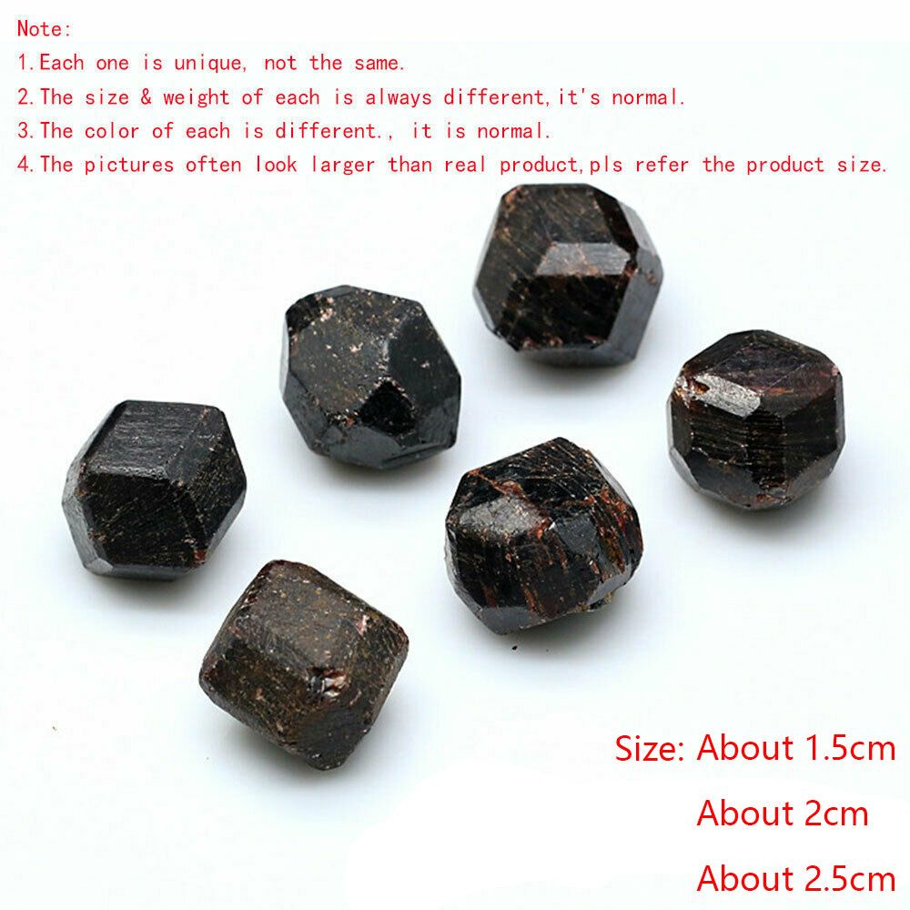 1 / 2pcs Batu Permata Kristal Kuarsa Garnet Merah Bentuk Irregular Untuk Membuat Perhiasan