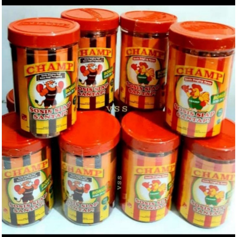 

sosis ayam Champ siap makan toples isi 24pc