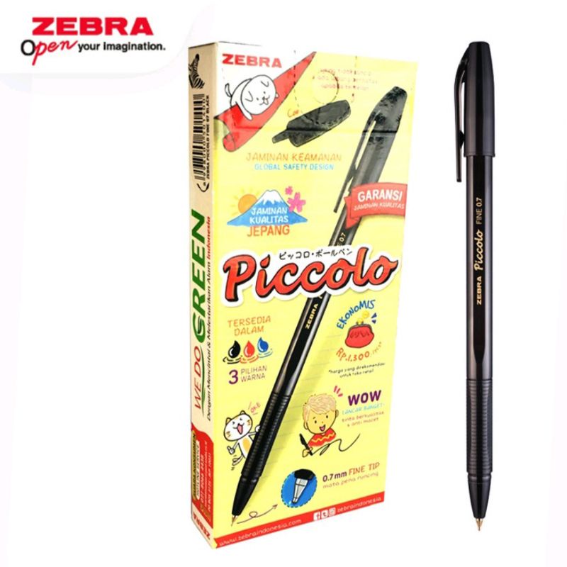 

Zebra Piccolo / Zebra Pic Colors / Zebra Pic Marble /Ballpoint / Pulpen / Pena / Bolpoin Semi Gel Jel 0,7