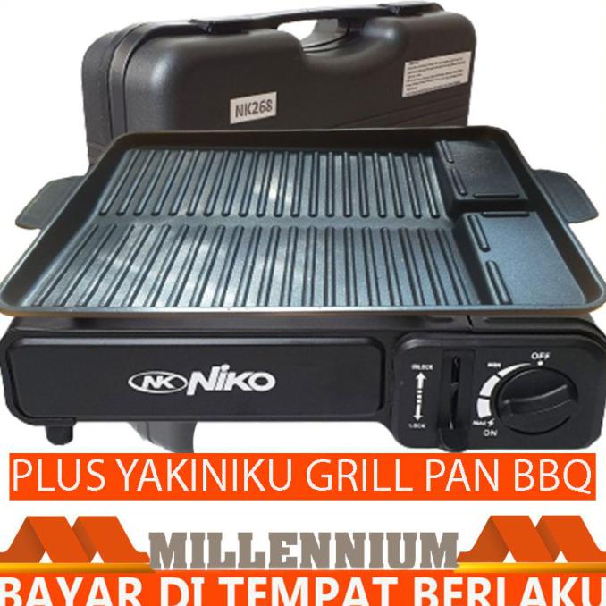 Paket Kompor Portable Niko Bbq Yakiniku Grill Pan Plus Kompor Portable Ready Stok