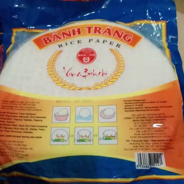 

fs2011bb Rice Paper/ Kulit Lumpia Vietnam Banh Trang Sv012Ss