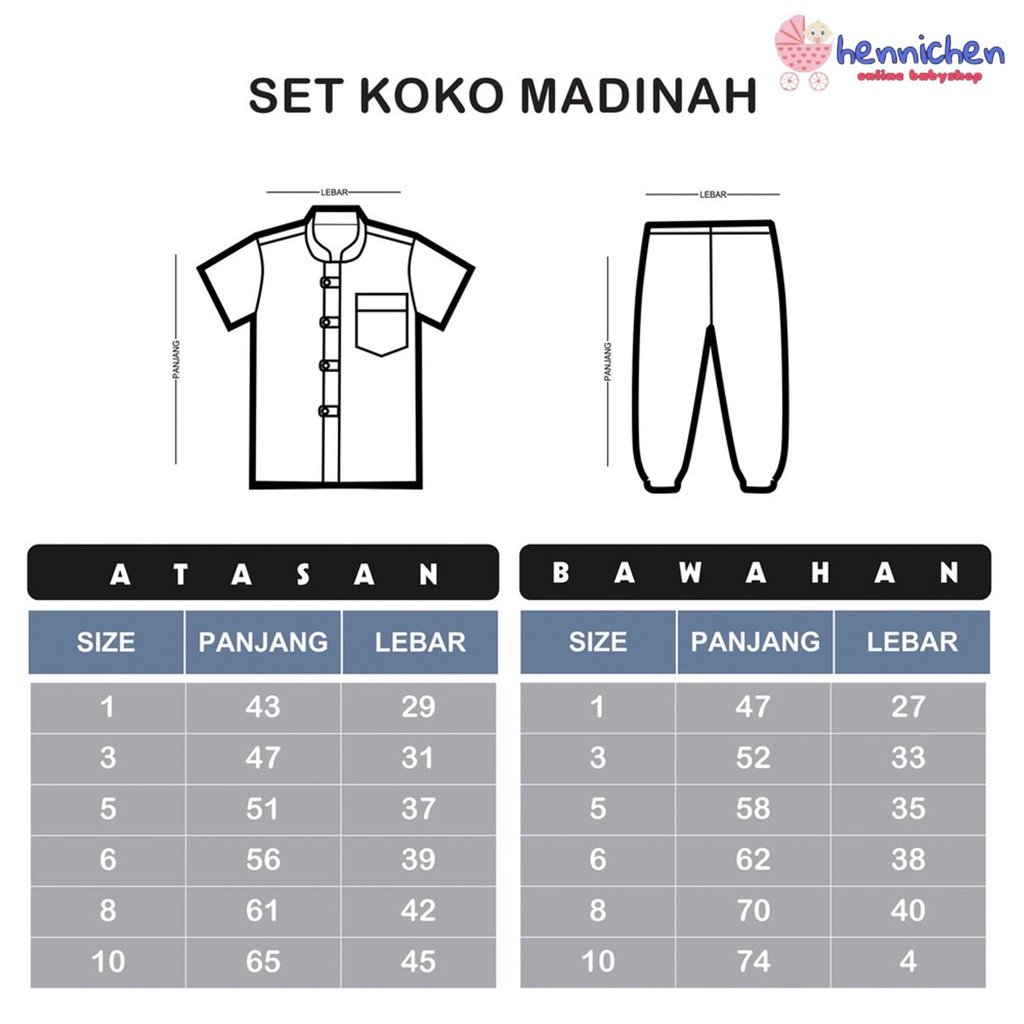 SETELAN BAJU KOKO MADINAH SETELAN PAKAIAN MUSLIM BAJU LEBARAN ANAK LAKI-LAKI 1-10 TAHUN OVIKIDS