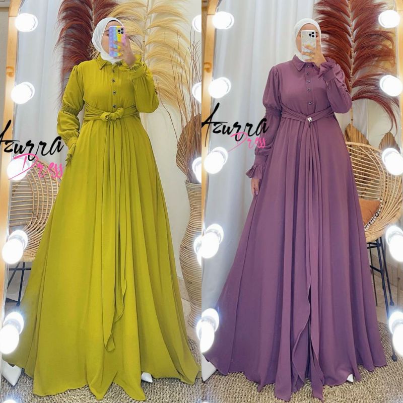 AZURRA DRESS/ GAMIS AZURRA DRESS CERUTY BABYDOLL/ FULL FURING-FREE BELLA 1