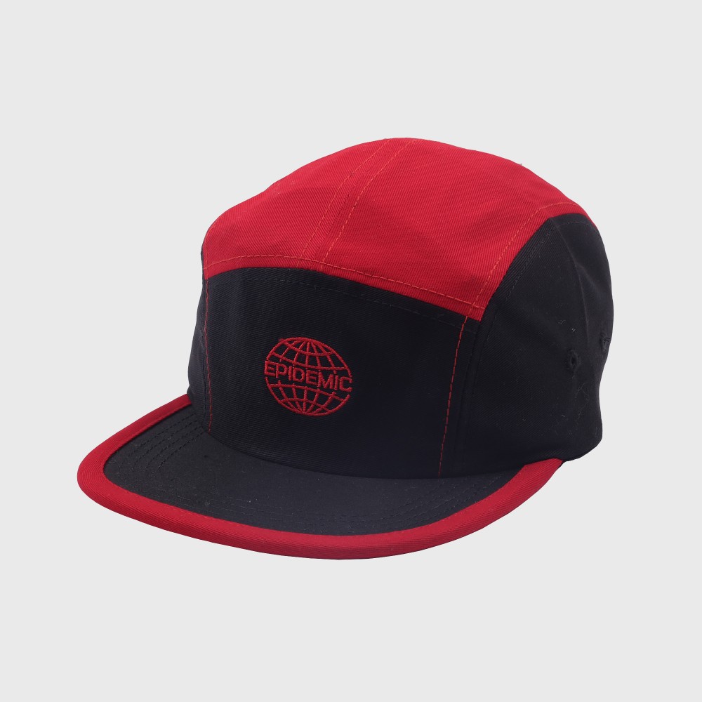 

Epidemic Black Red Maslow 5 Panel Cap
