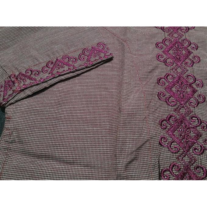 ATASAN MUSLIM KEMEJA KOKO PRIA COLE LENGAN PANJANG MERAH MARUN ORIGINAL & REAL PICT MURAH LARIS