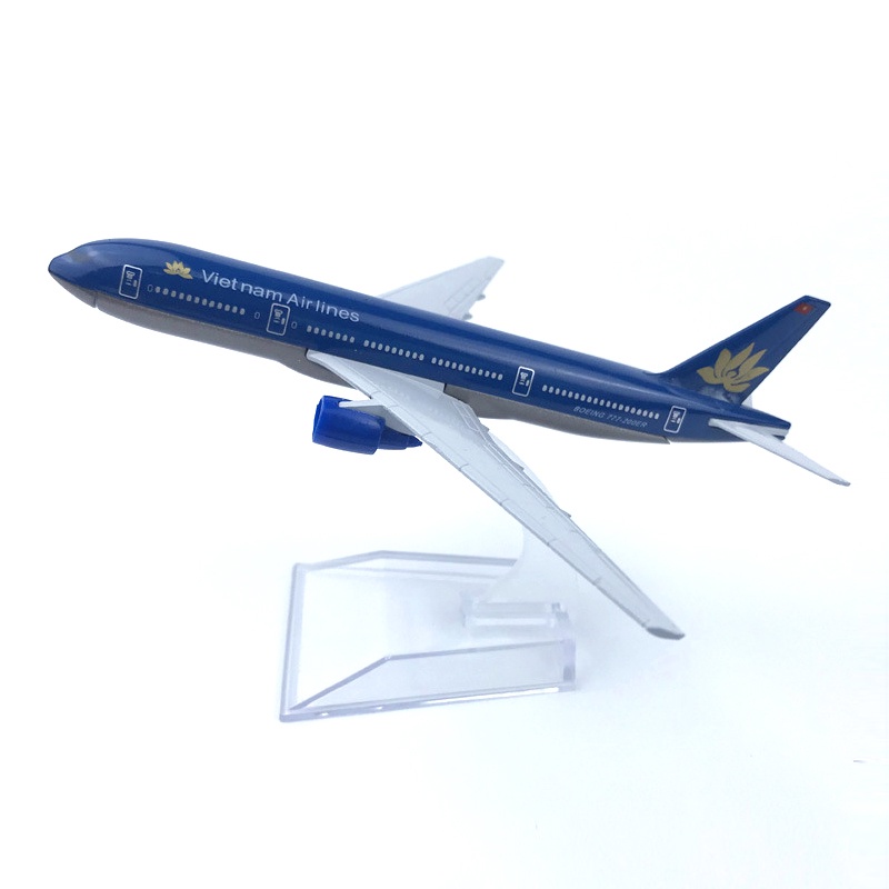 Model Pesawat Terbang Vietnam Boeing B777 B777 Bahan Metal Alloy Dengan Display Stand